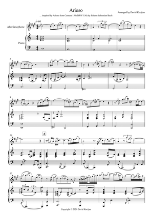Arioso (alto sax & piano)