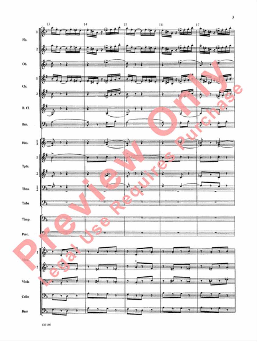 Bacchanale from Samson & Delilah (Score and Parts) Full Orchestra scores gallery preview page 6