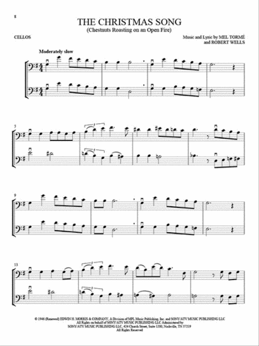 Christmas Hits for Two Cellos Cello scores gallery preview page 5