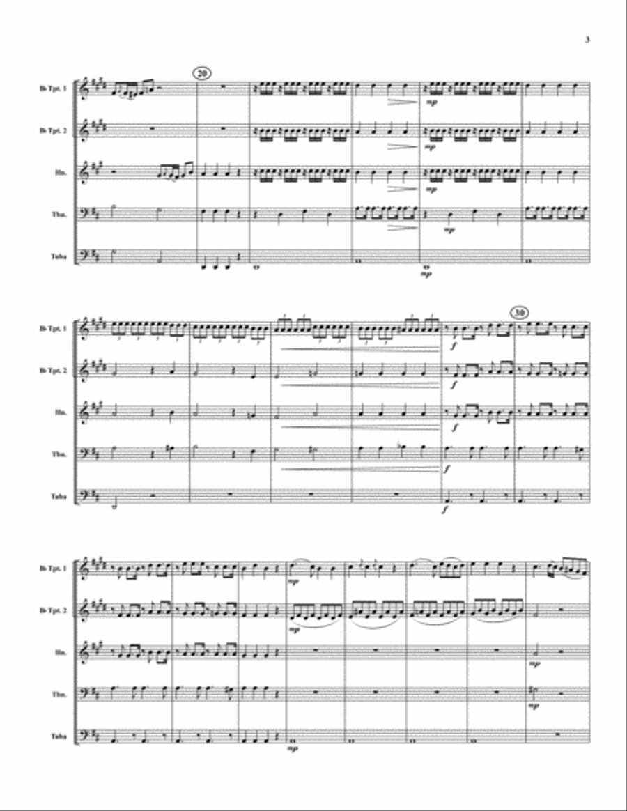 Grand Solo Brass Quintet scores gallery preview page 4