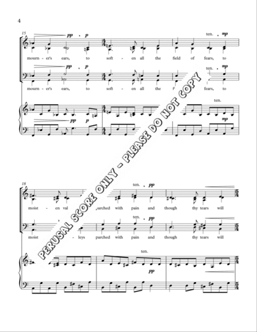Tears 4-Part scores gallery preview page 4