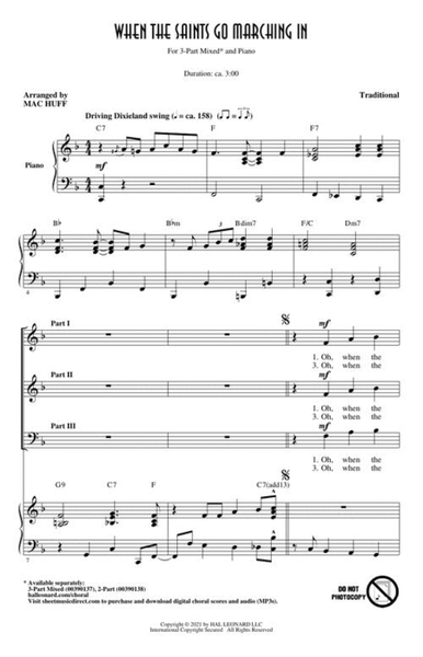 When the Saints Go Marching In by Mac Huff Choir - Sheet Music