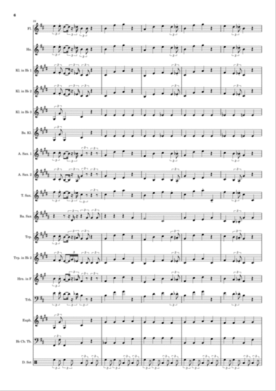 Stamp On The Ground Concert Band scores gallery preview page 6