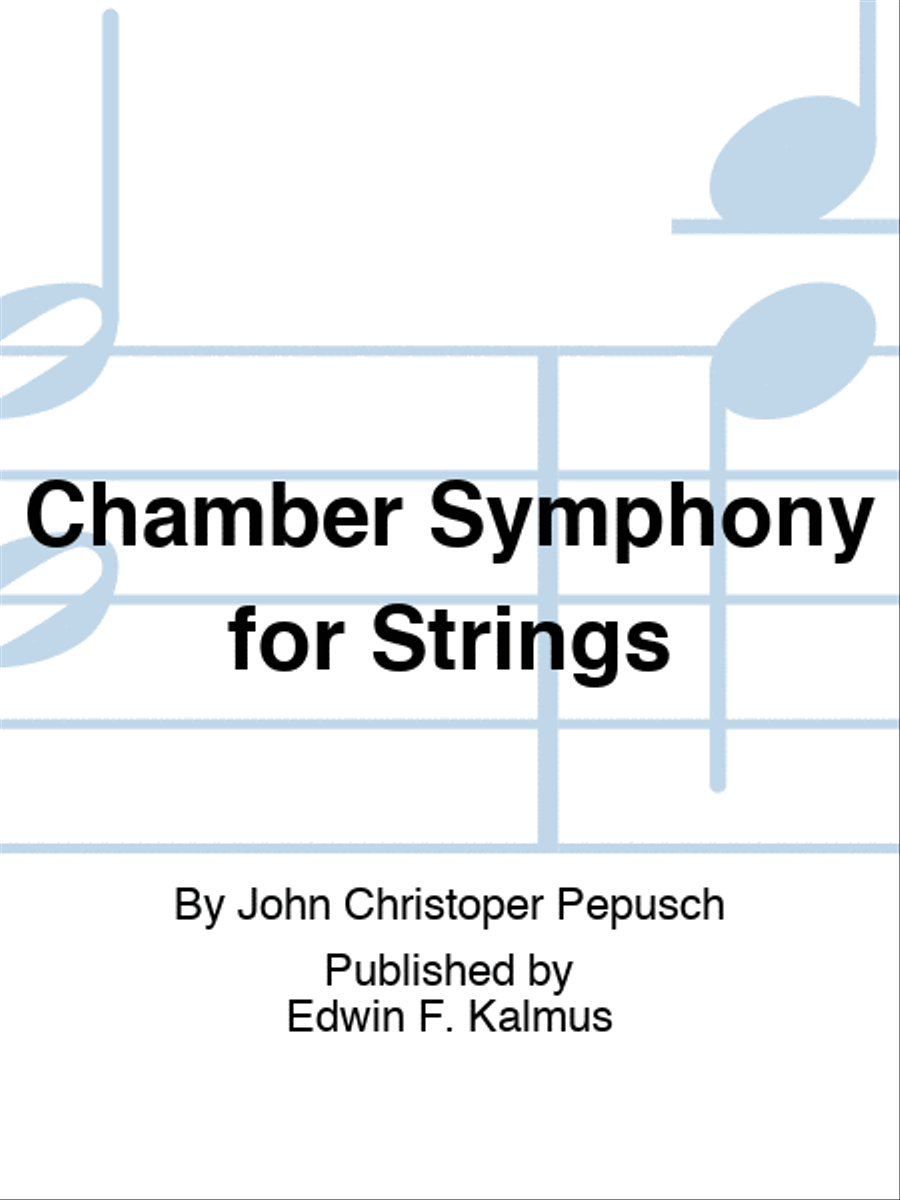 Chamber Symphony for Strings String Orchestra scores gallery preview page 1