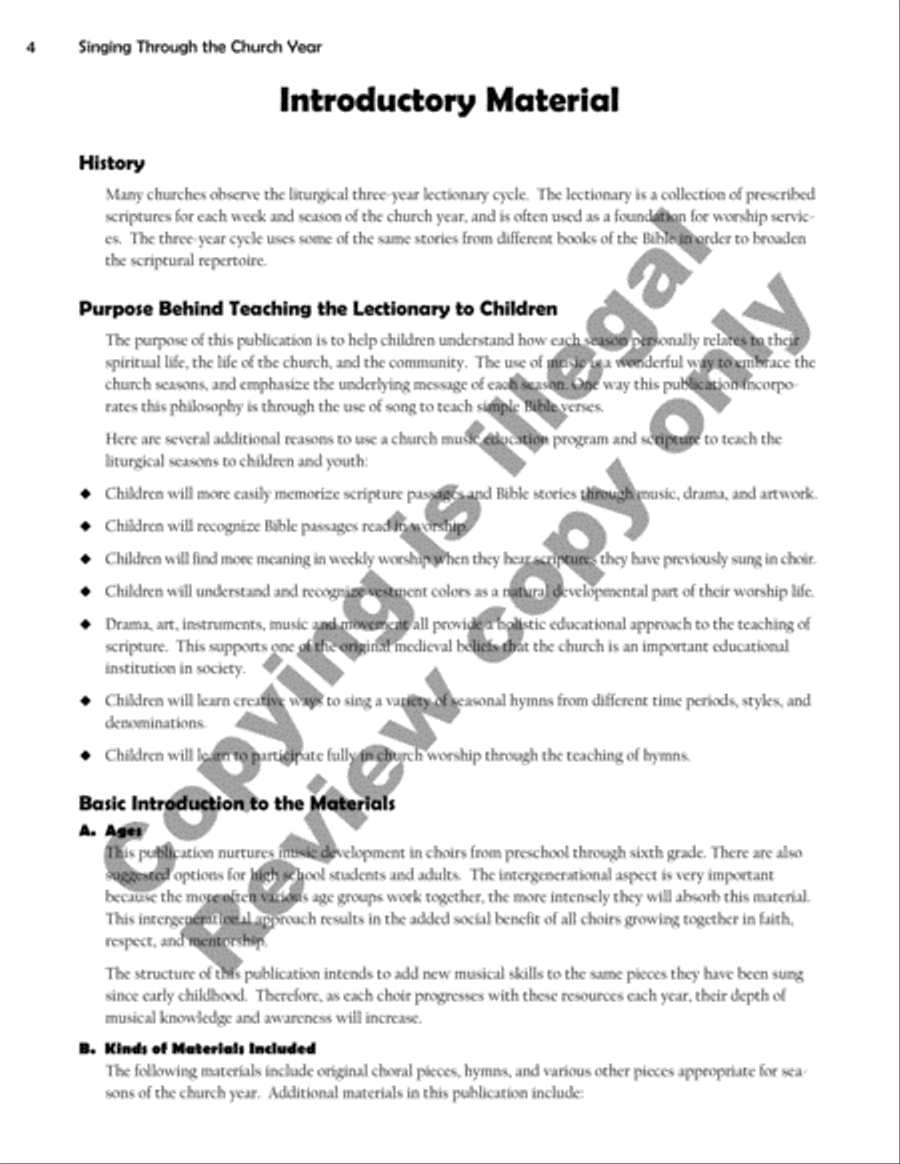 Singing Through the Church Year Children's Choir scores gallery preview page 4