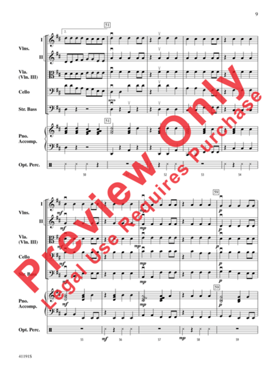 Dry Bones String Orchestra scores gallery preview page 11