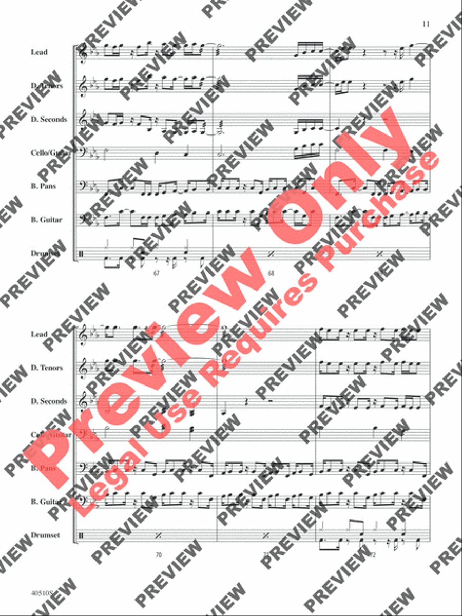 Europa (Earth's Cry Heaven's Smile) Steel Drum Band scores gallery preview page 28