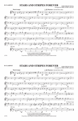 Stars and Stripes Forever: 1st B-flat Clarinet