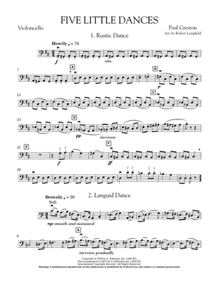 Five Little Dances (arr. Paul Longfield) - Cello