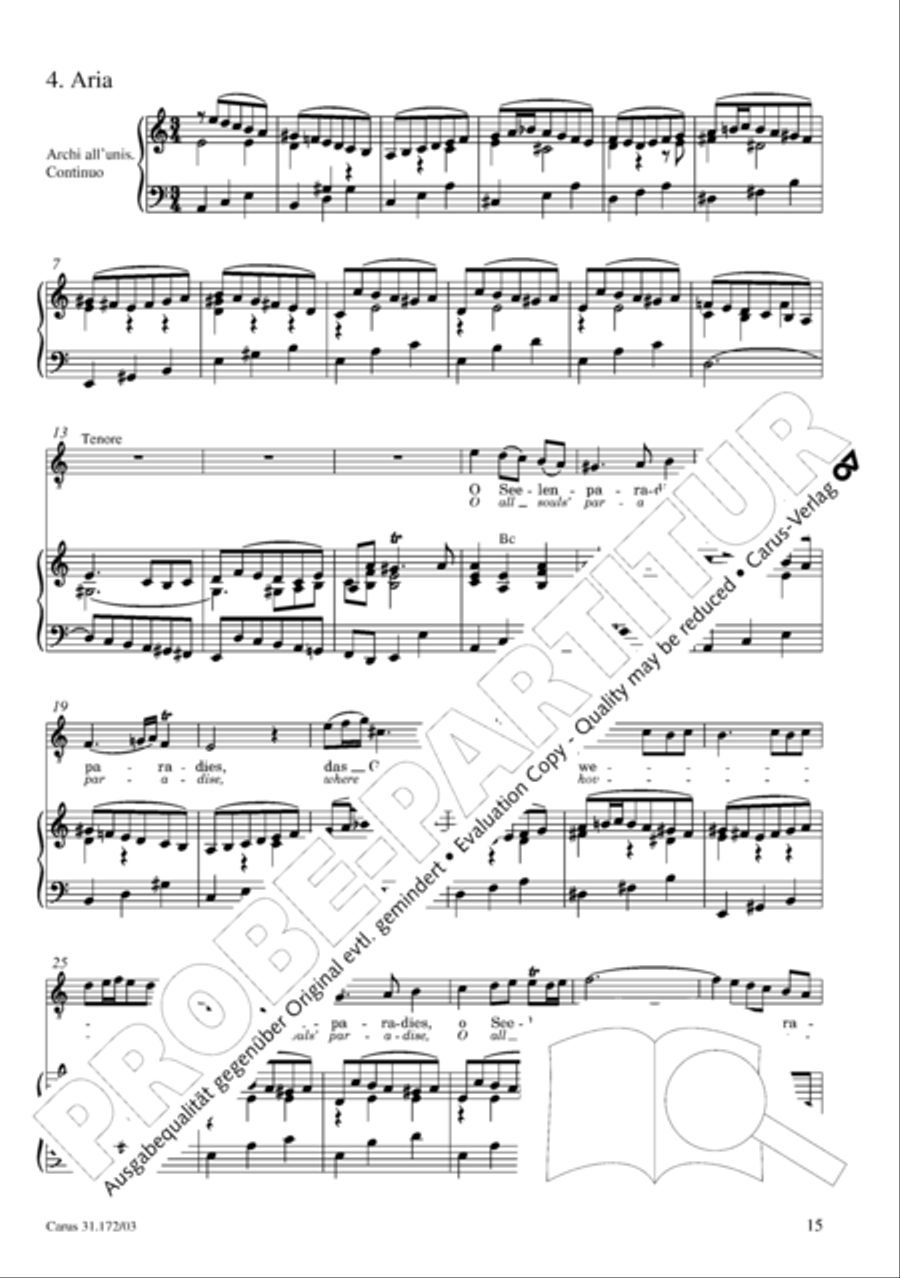 Sound forth, now with singing (Erschallet, ihr Lieder) 4-Part scores gallery preview page 16