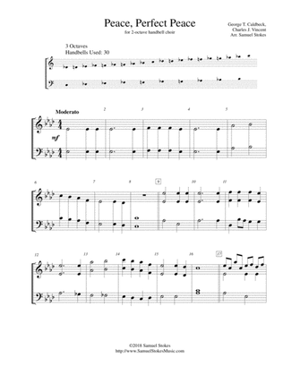 Peace, Perfect Peace - for 3-octave handbell choir