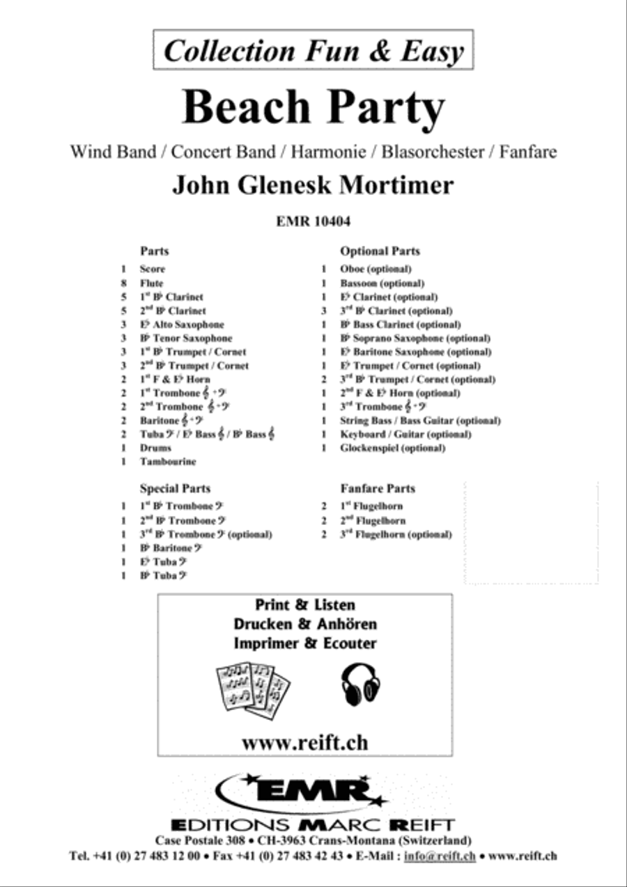 Beach Party Concert Band scores gallery preview page 2