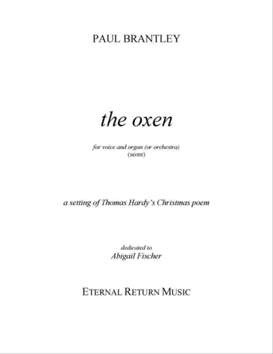 The Oxen Piano, Vocal scores gallery preview page 1