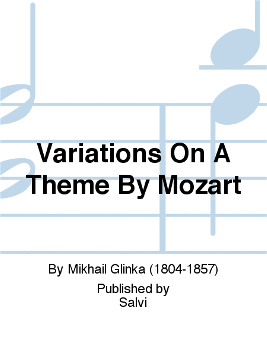 Variations On A Theme By Mozart Harp scores gallery preview page 1