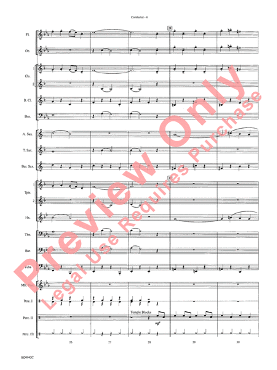Sleigh Ride Sleigh Ride Concert Band scores gallery preview page 9