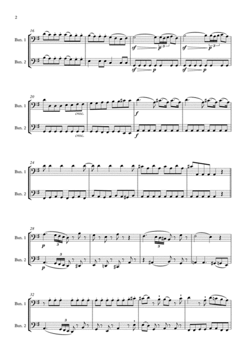 Eine Kleine Nachtmusik arranged for Bassoon Duet image number null