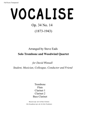 Vocalise - Solo Trombone and Wind Quartet