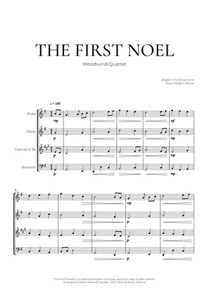 Book cover for The First Noel (Woodwind Quartet) - Christmas Carol