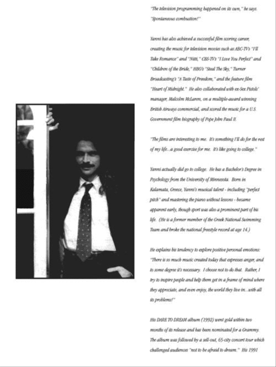 Yanni – In My Time Piano Solo scores gallery preview page 7