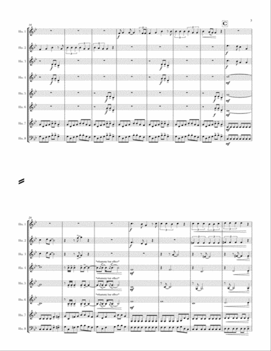 You Give Love A Bad Name Horn scores gallery preview page 3