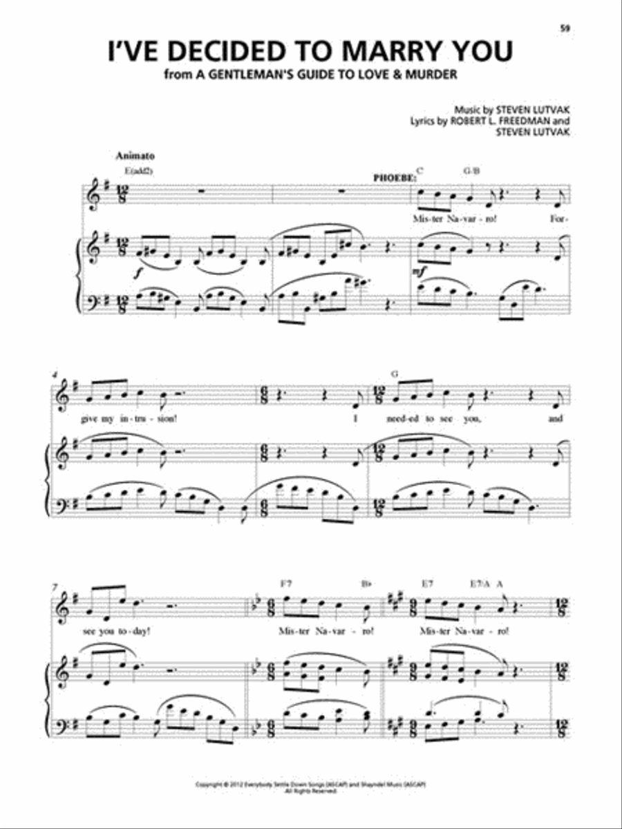 Current Hits on Broadway Current Hits on Broadway Piano, Vocal, Guitar scores gallery preview page 4