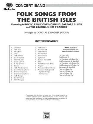 Book cover for Folk Songs from the British Isles: Score