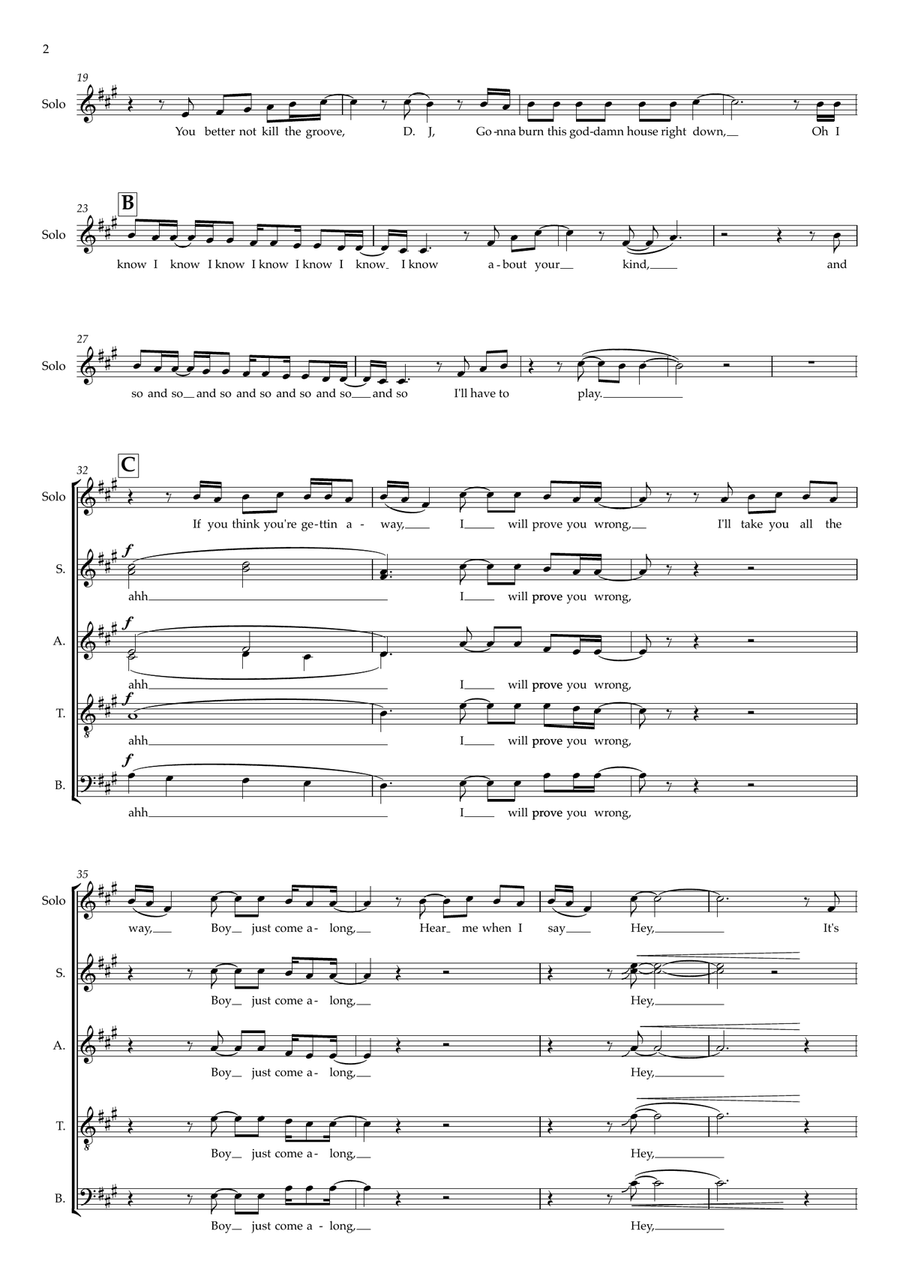 Murder On The Dancefloor Murder On The Dancefloor 4-Part scores gallery preview page 2