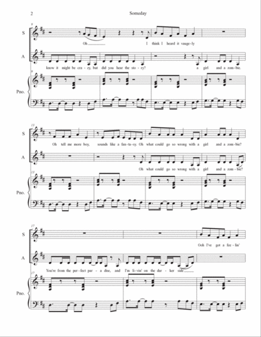 Someday Someday 2-Part scores gallery preview page 2