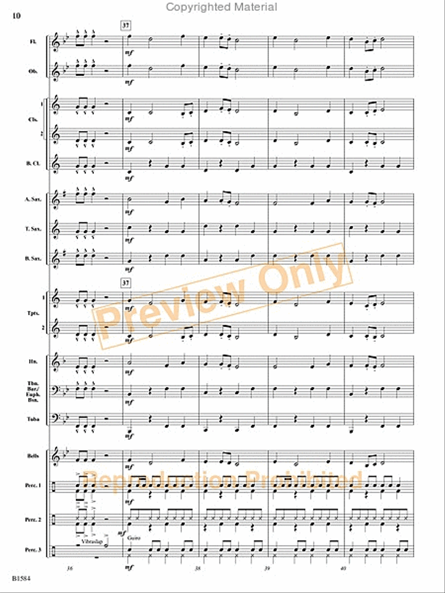 Cubano Bueno Cubano Bueno Concert Band scores gallery preview page 11