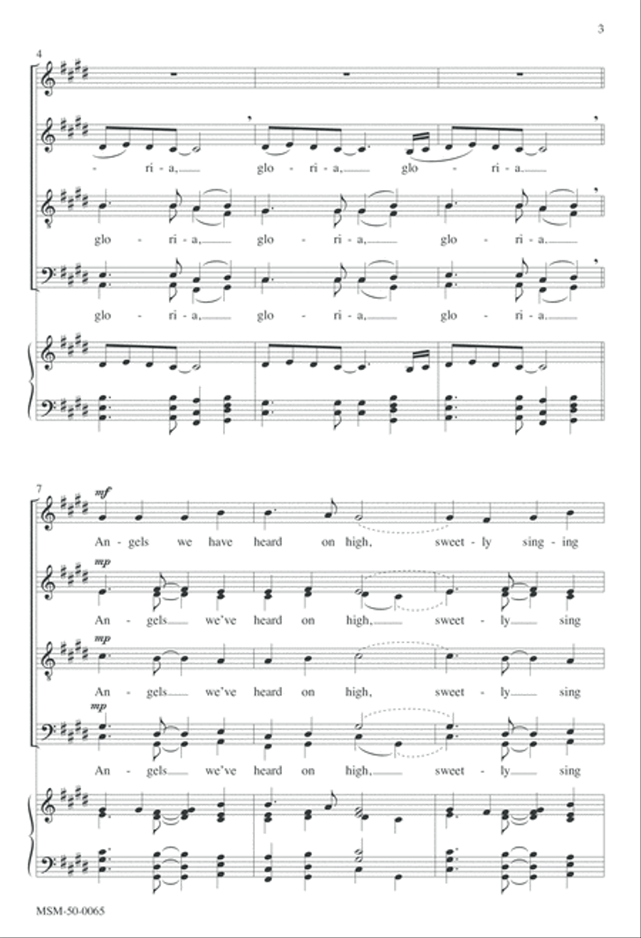 Angels We Have Heard on High Divisi scores gallery preview page 2