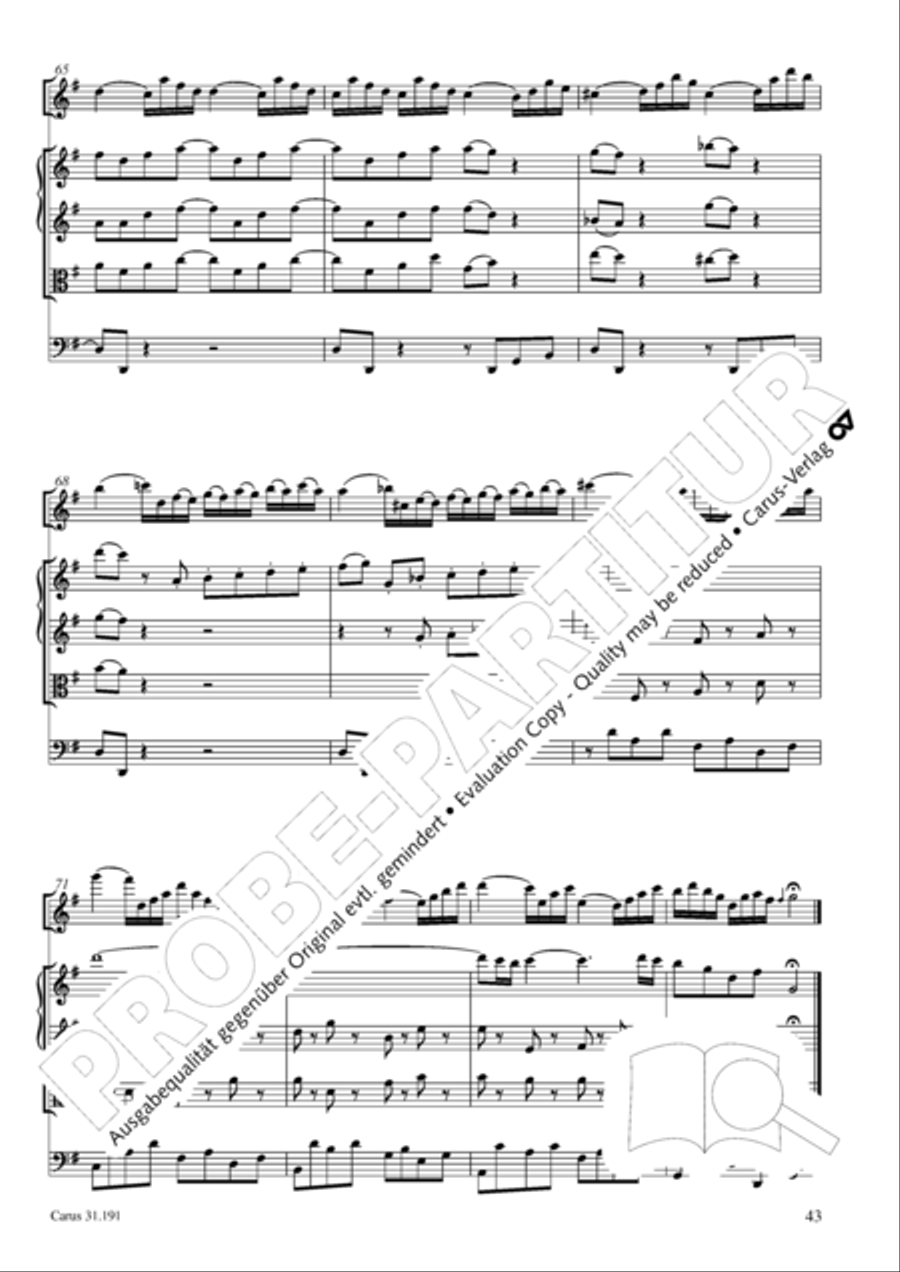 Gloria in excelsis Deo SSATB scores gallery preview page 43