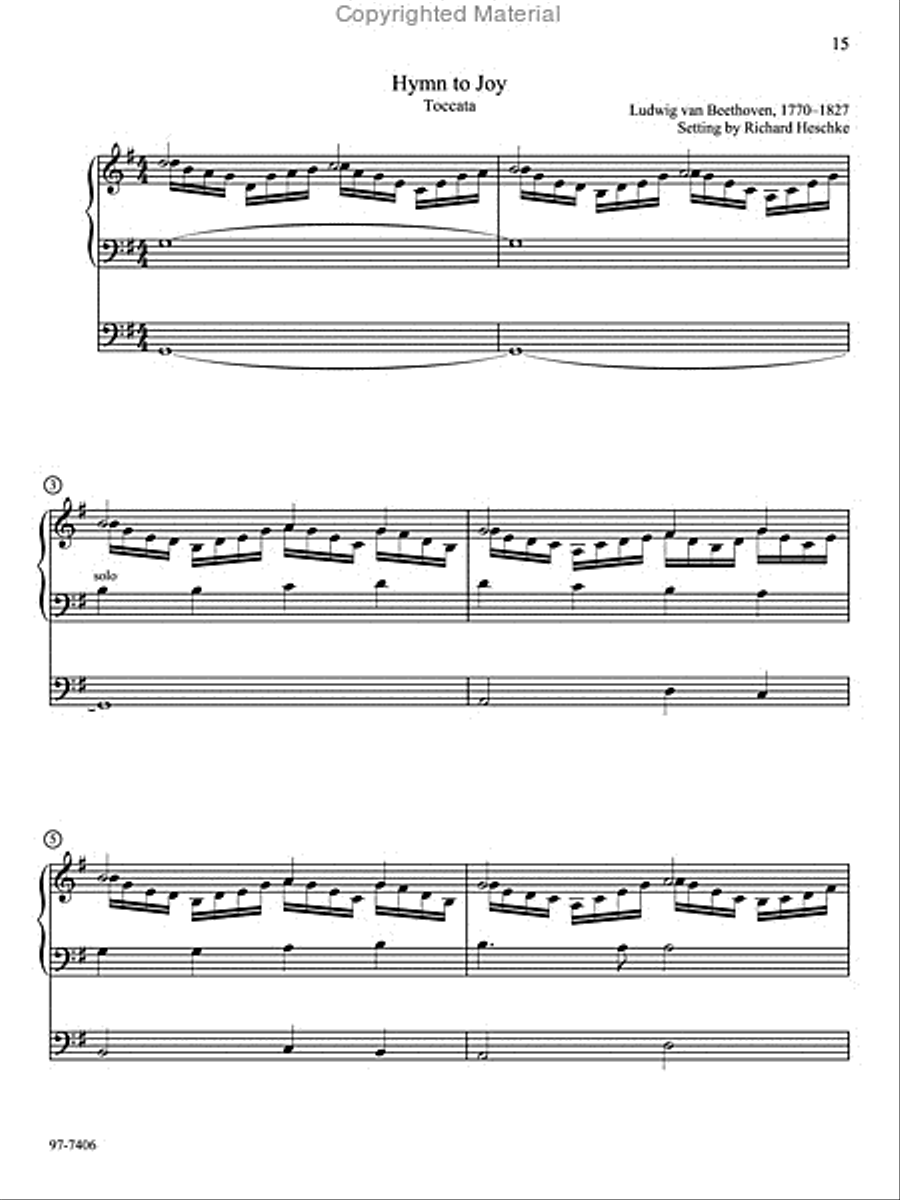 Ten Familiar Hymns in New Settings Organ scores gallery preview page 7