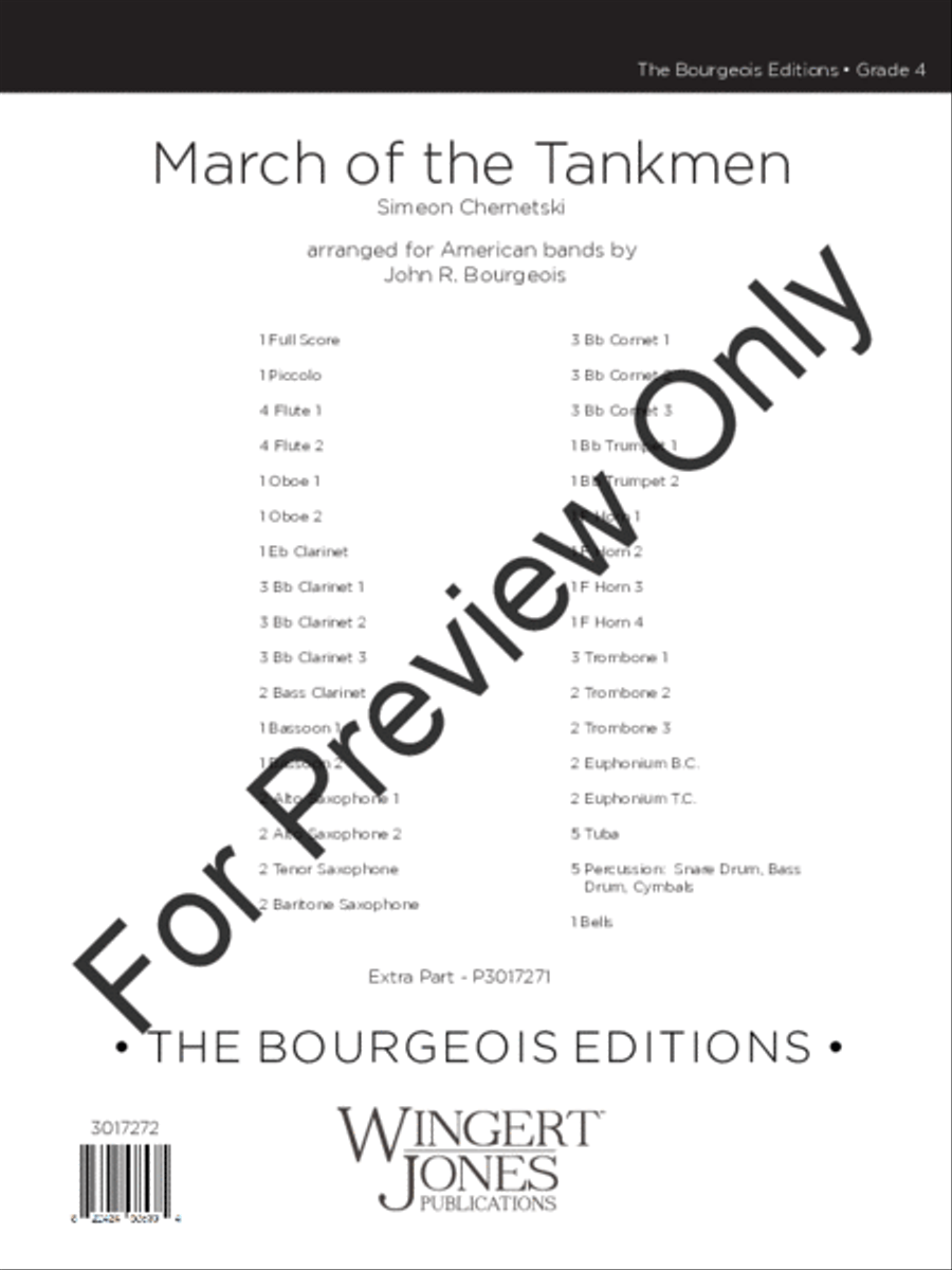 March of the Tankmen (Score) Concert Band scores gallery preview page 2