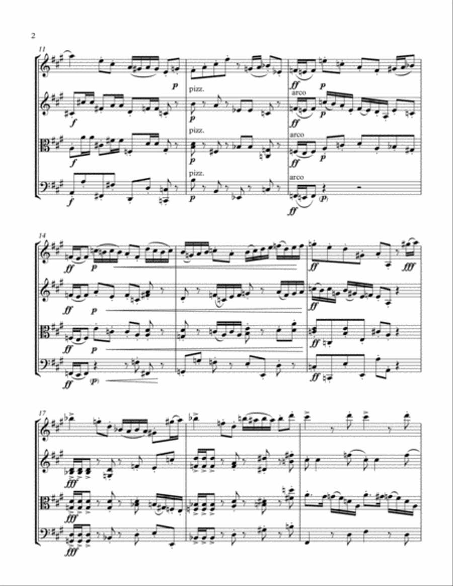 String Quartet No.16 String Quartet scores gallery preview page 2