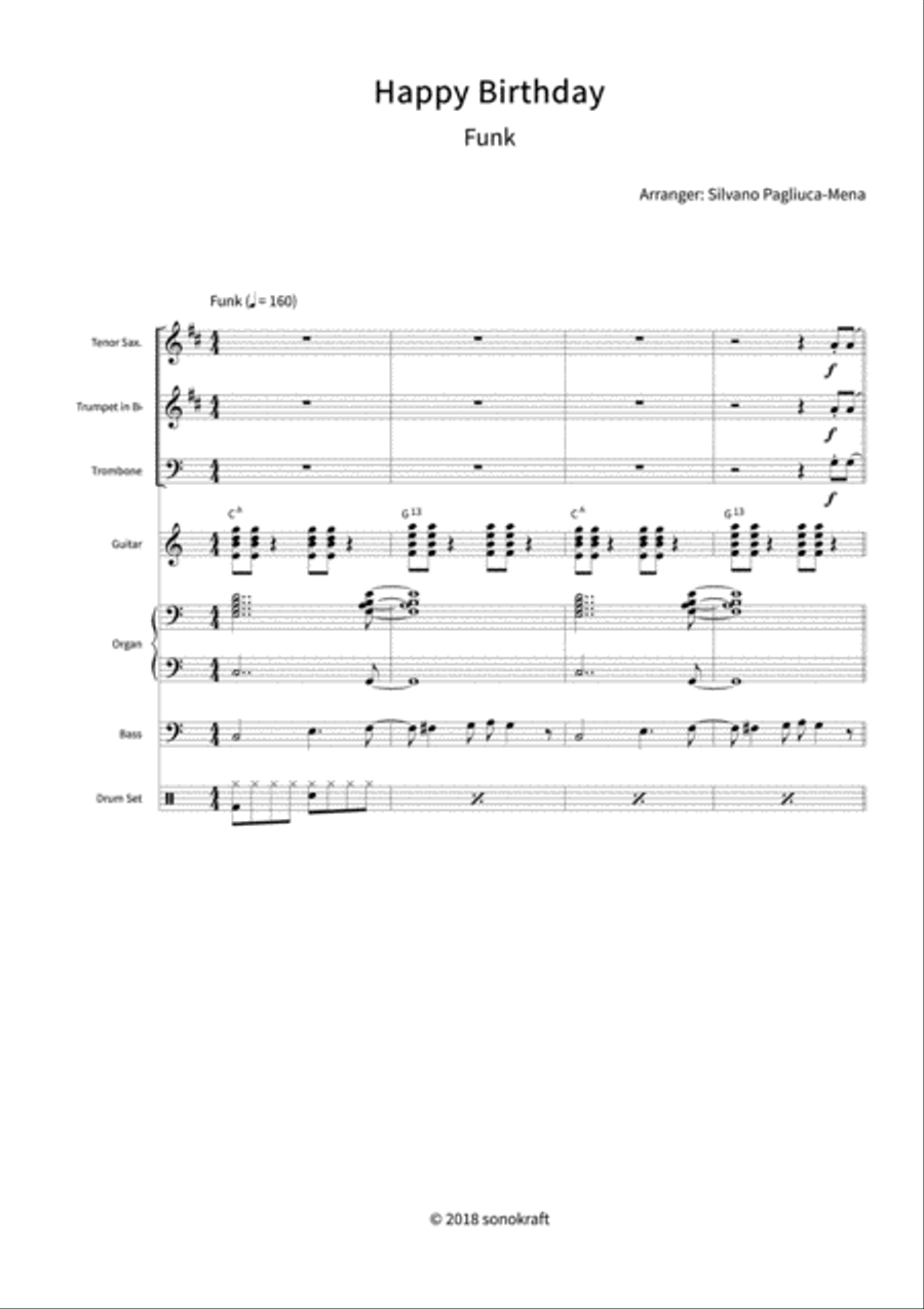 Happy Birthday Orchestra scores gallery preview page 3
