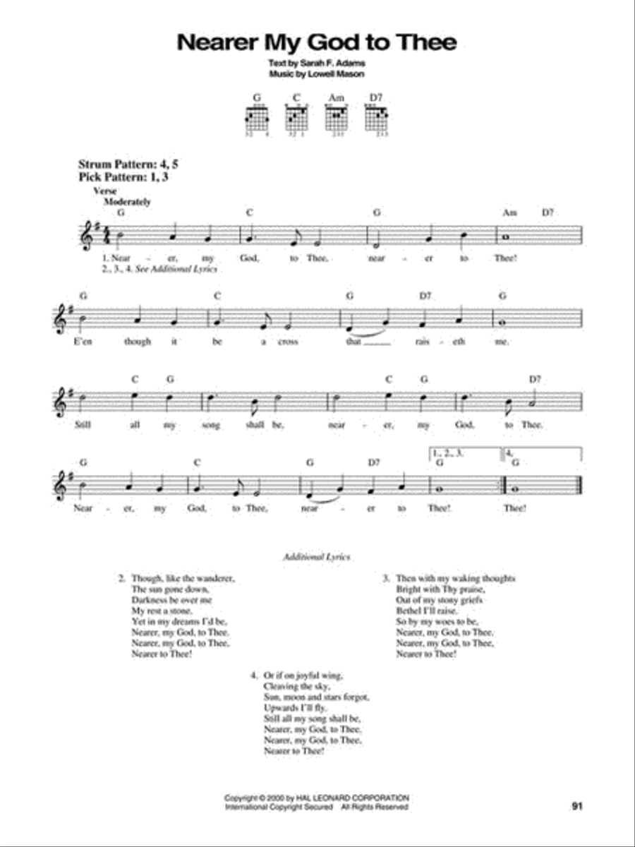 The Hymn Book The Hymn Book Easy Guitar scores gallery preview page 4