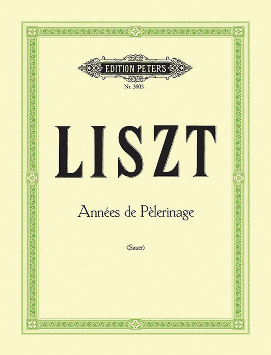 Années de Pèlerinage for Piano
