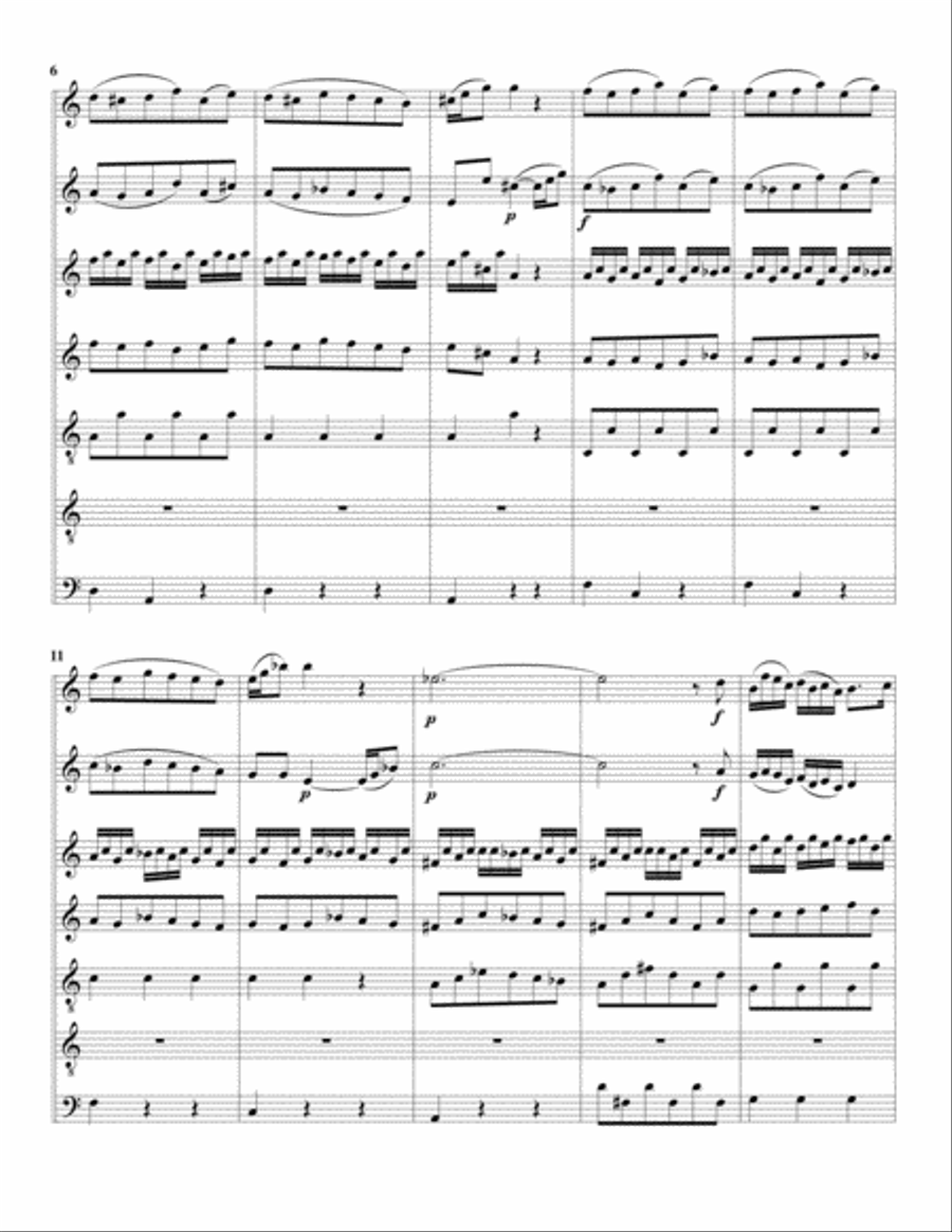 Aria: Ach, schlage doch bald from Cantata BWV 95 (arrangement for 7 recorders) Recorder scores gallery preview page 2
