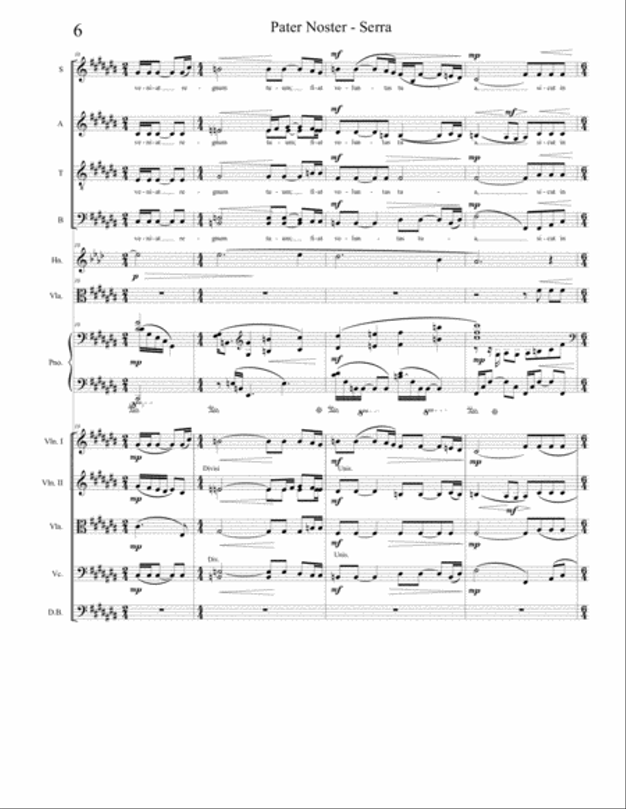 Pater Noster - from Requiem pro Hostiis Corruptelae 4-Part scores gallery preview page 6