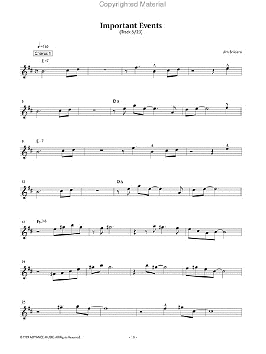 Easy Jazz Conception Alto Saxophone Alto Saxophone scores gallery preview page 7