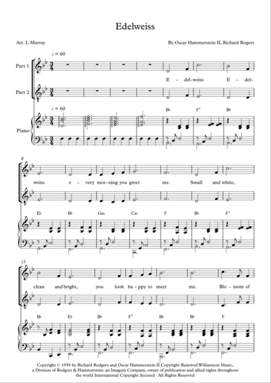 Edelweiss Edelweiss 2-Part scores gallery preview page 2