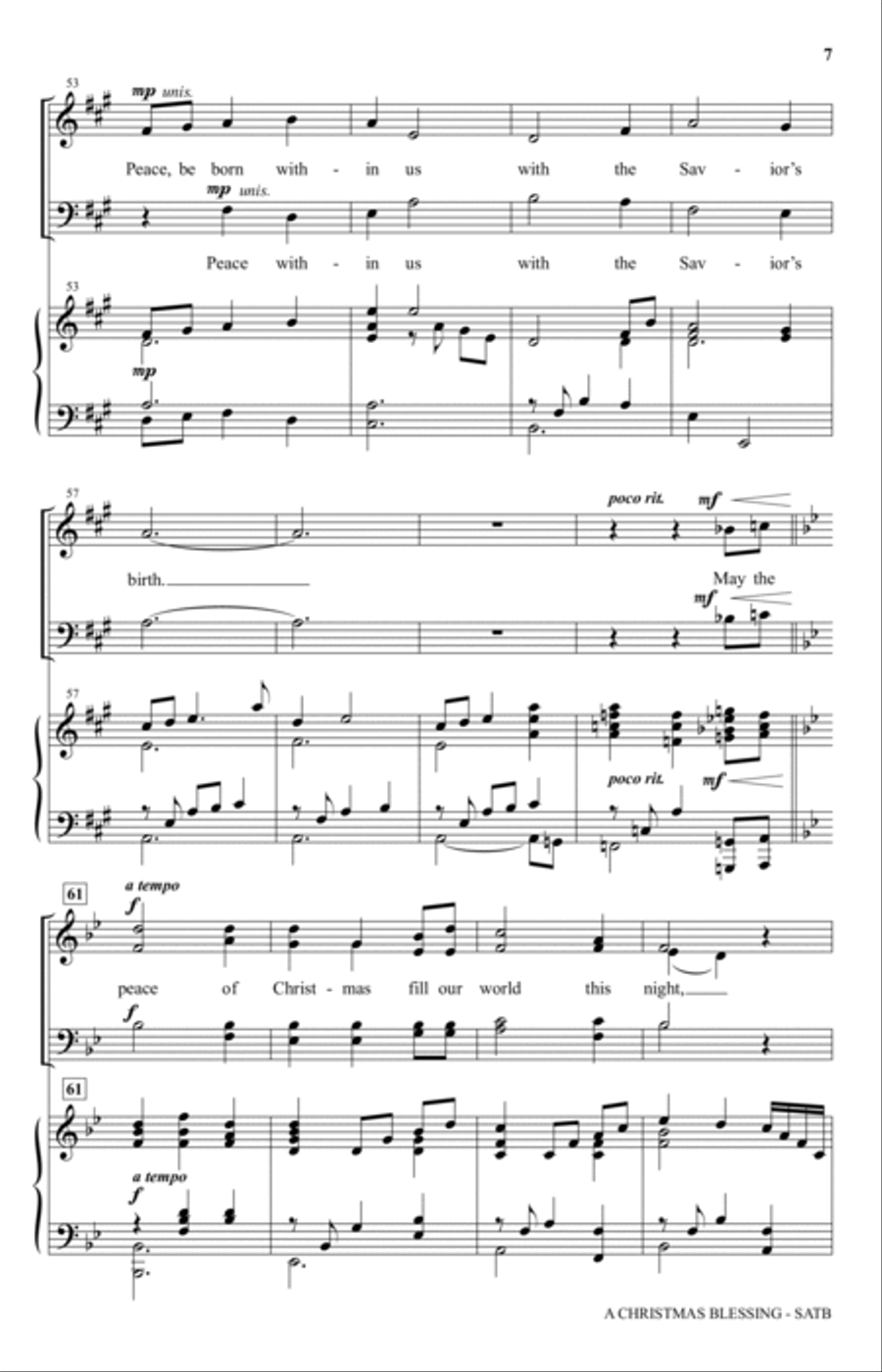A Christmas Blessing A Christmas Blessing 4-Part scores gallery preview page 6