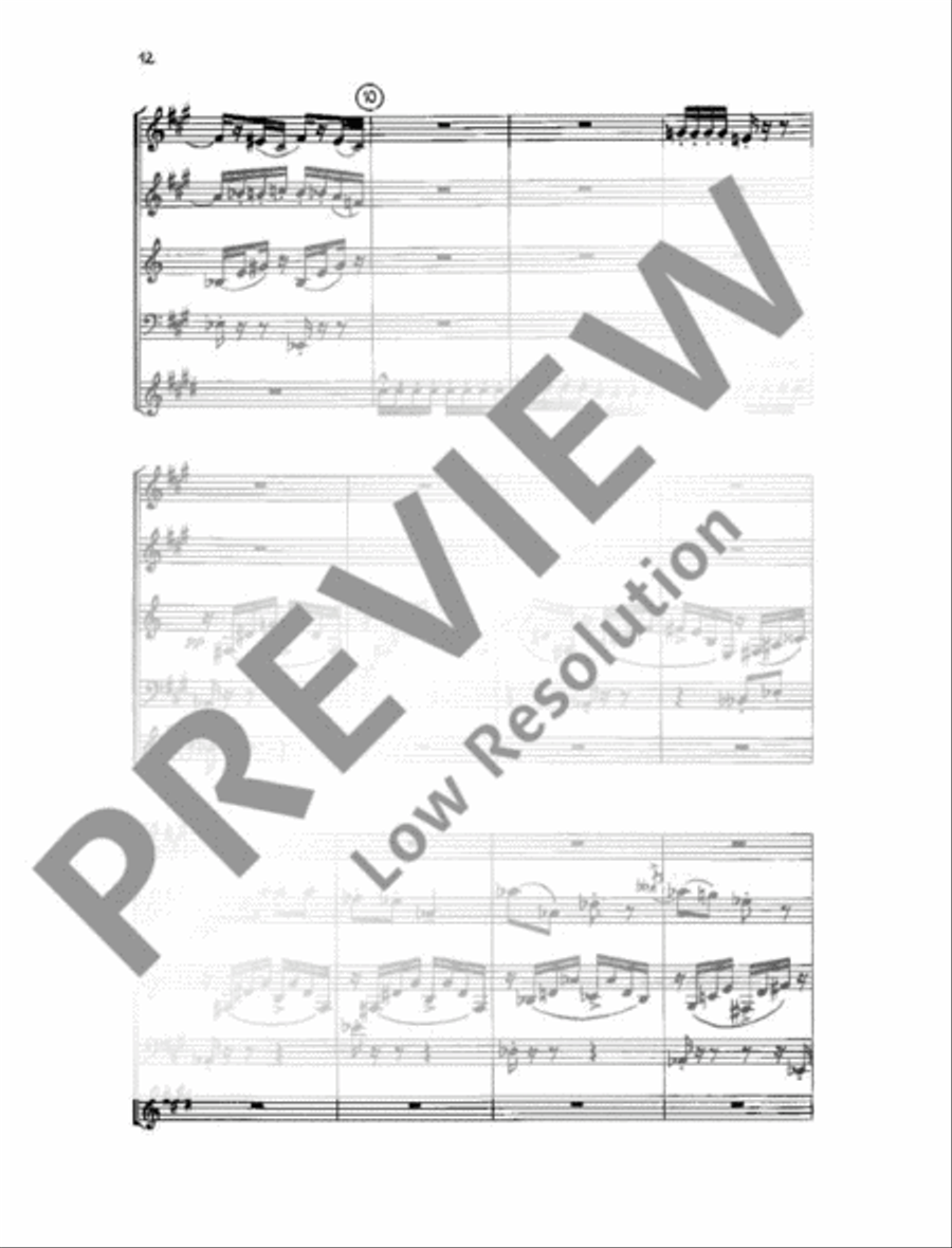 Quintet No. 1 Woodwind Quintet scores gallery preview page 13