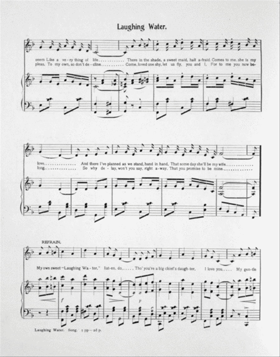 Laughing Water. Song Voice scores gallery preview page 3