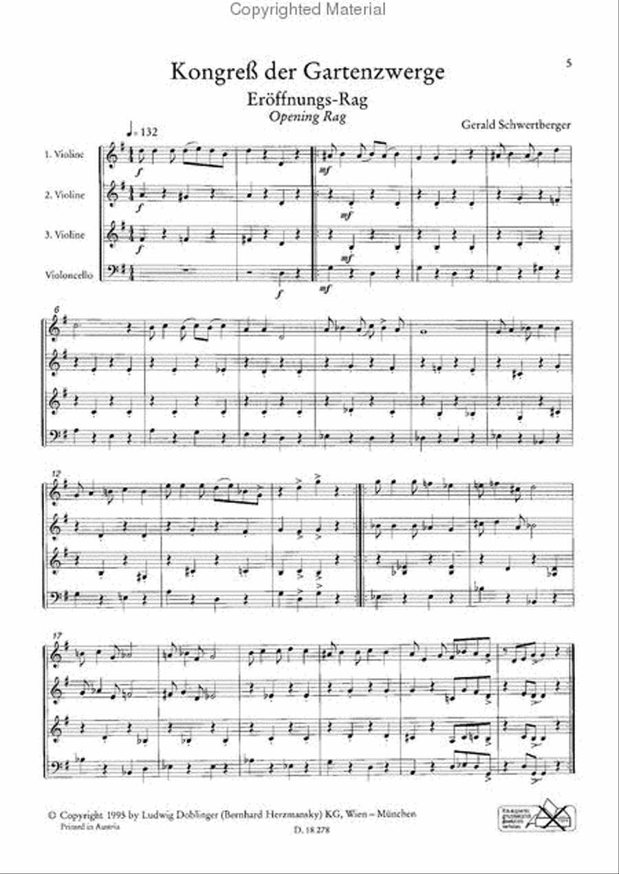 Musik zum Kongress der Gartenzwerge Score and Part scores gallery preview page 2