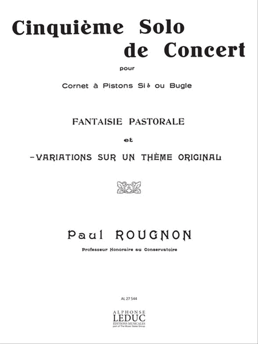 Variations Sur Un Theme Original (trumpet & Piano) Trumpet Solo scores gallery preview page 1