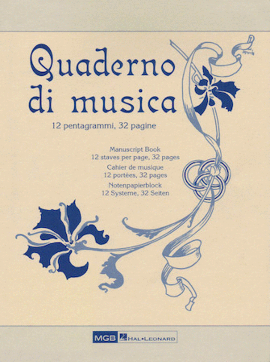 'Quaderno di musica' Manuscript Paper Staff Paper scores gallery preview page 1
