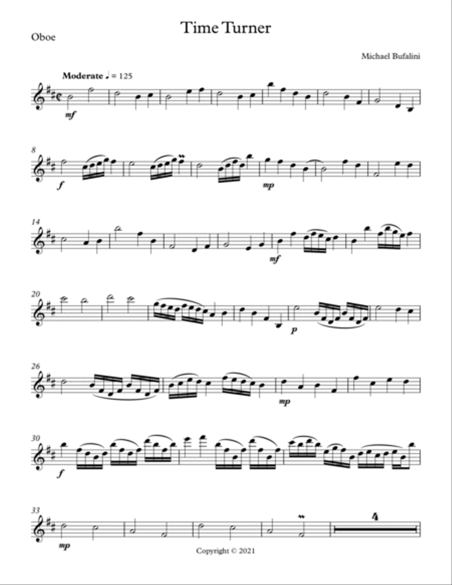 Time Turner Time Turner Oboe scores gallery preview page 4