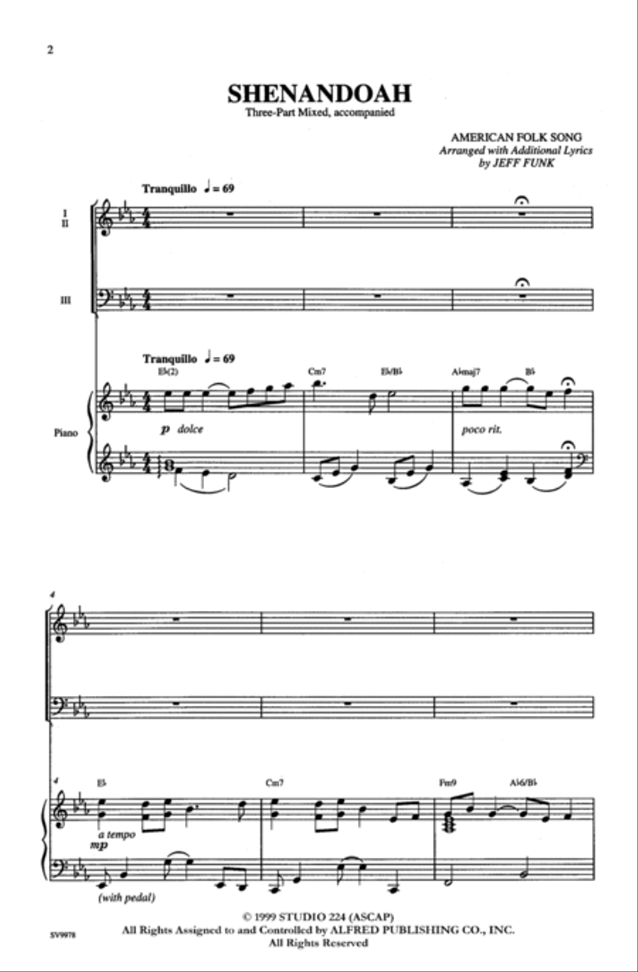 Shenandoah Shenandoah 3-Part scores gallery preview page 2
