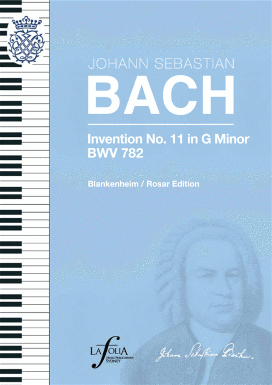 Invention 11 in G minor BWV 782 Blankenheim / Rosar Edition Piano Solo scores gallery preview page 1